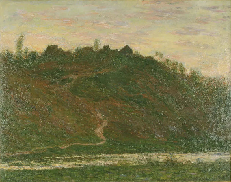 A Vila de La Roche-Blond, efeito noturno W1238 - Claude Monet