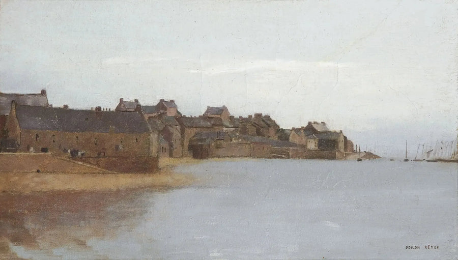 Vilarejo na costa da Bretanha - Odilon Redon
