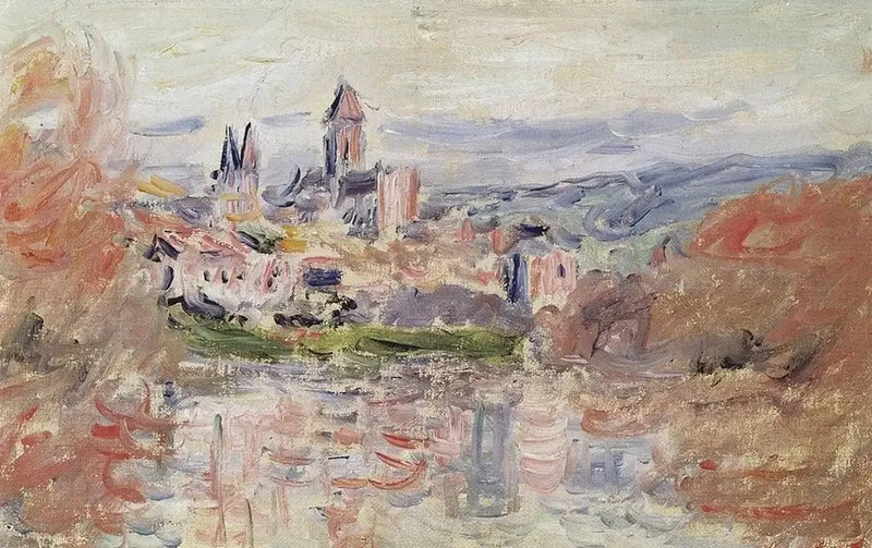 A Vila de Vétheuil W670 - Claude Monet
