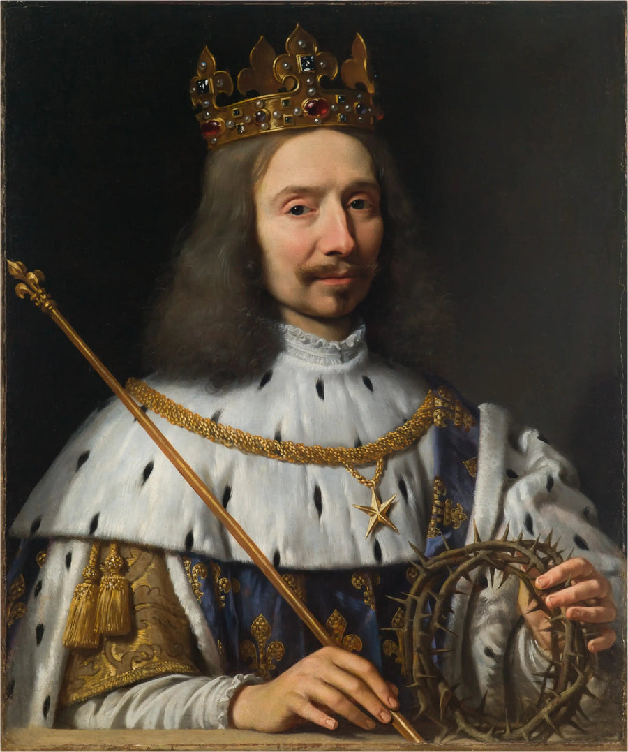 Vincent Voiture no papel de São Luís - Philippe de Champaigne