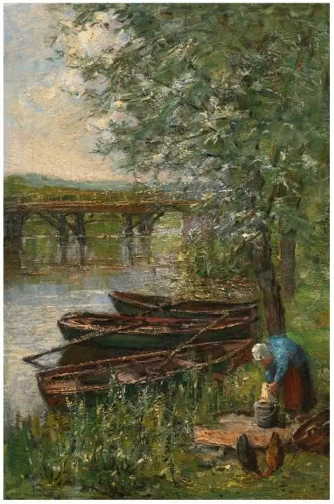 Reproduction du tableau « Vinkenbrug à Diemen - Piet Mondrian » par Alpha Reproduction en peinture à l’huile