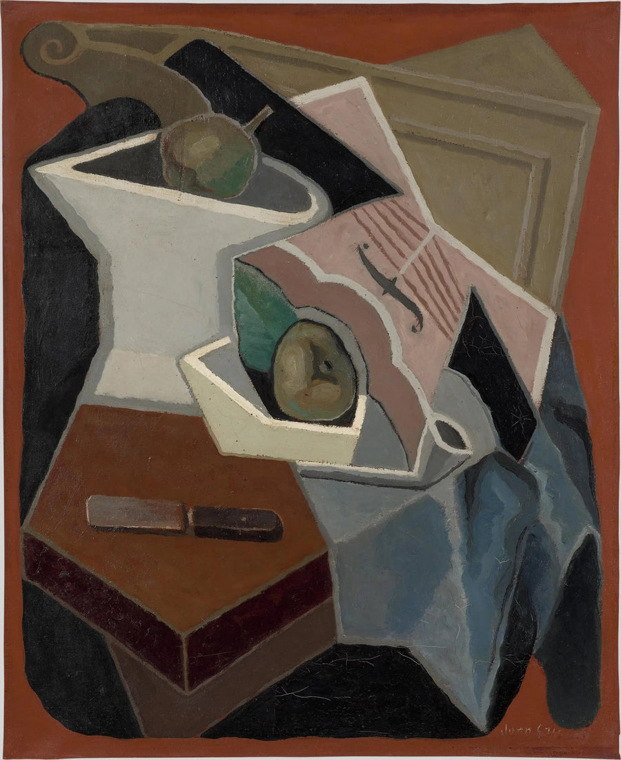 Violino e prato de frutas - Juan Gris