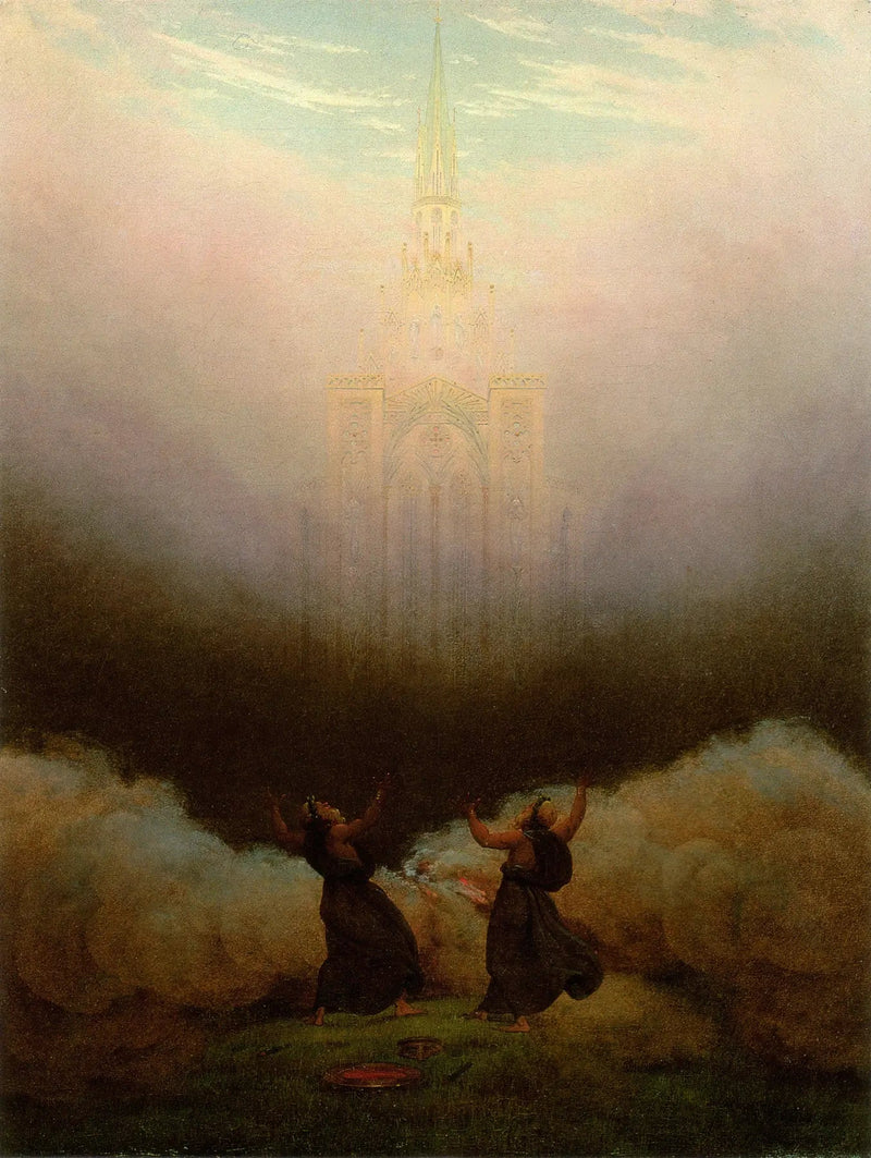 Visão da Igreja Cristã - Caspar David Friedrich