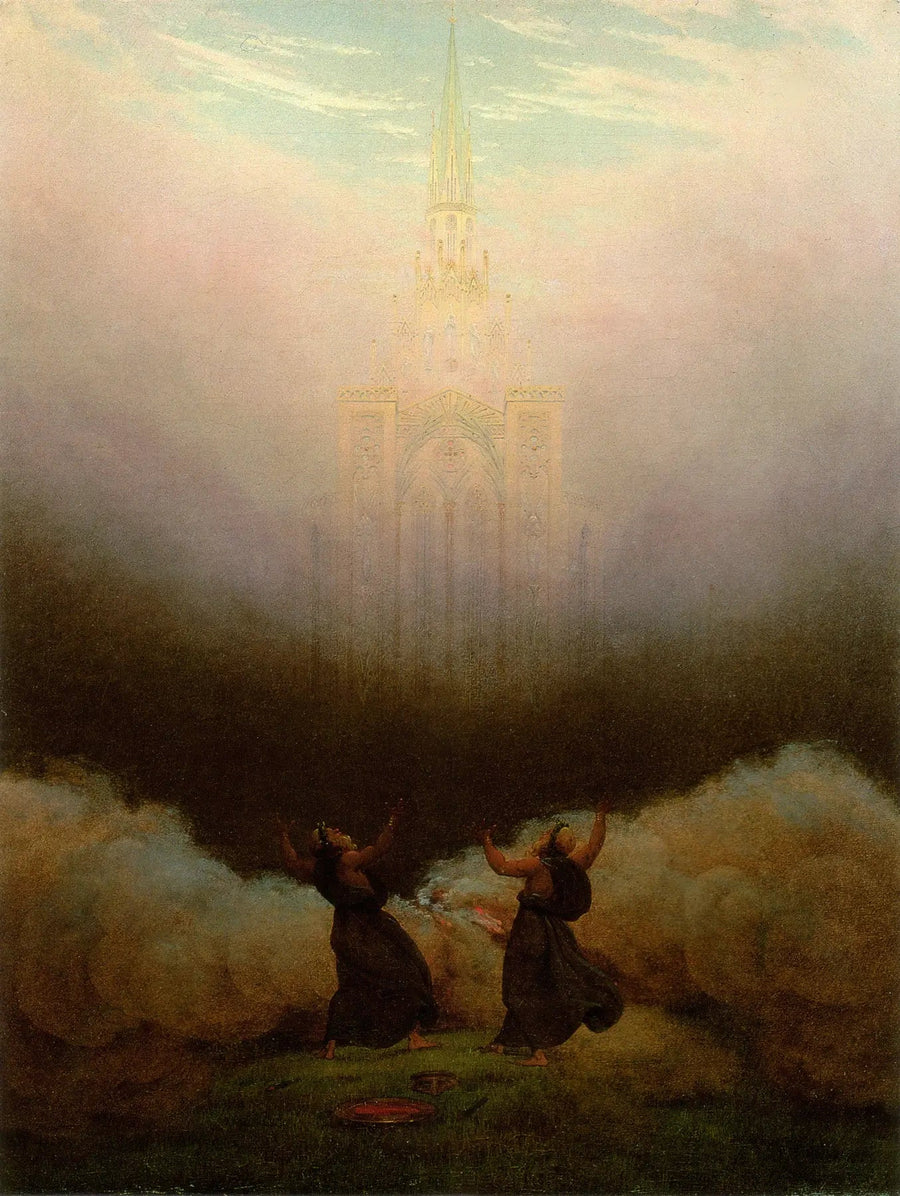 Visão da Igreja Cristã - Caspar David Friedrich