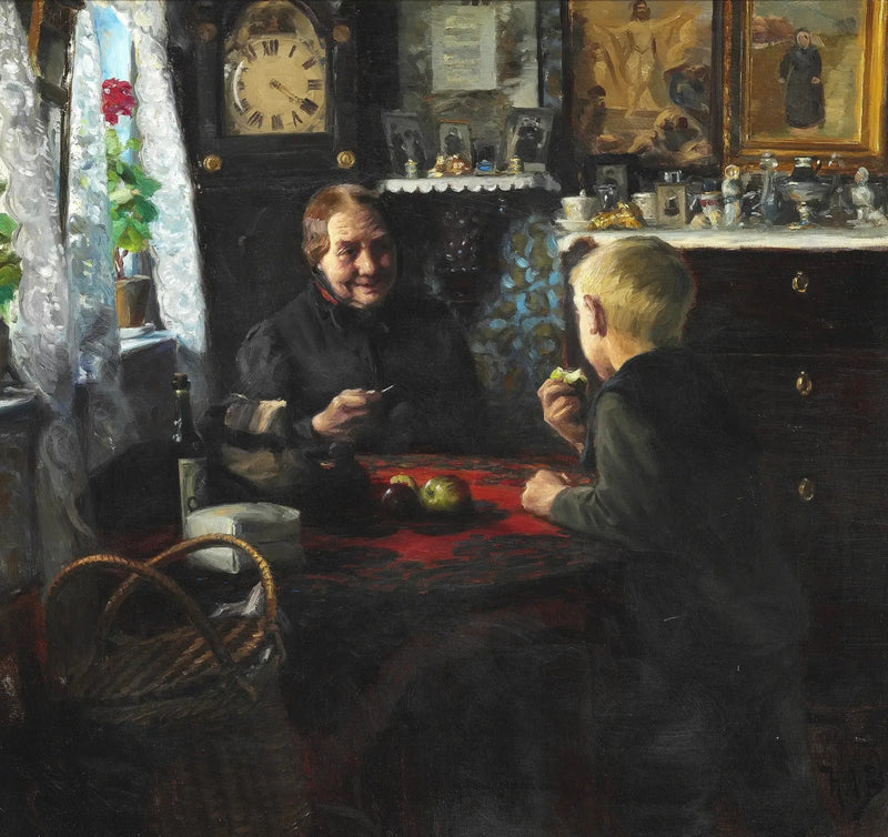 Visita à avó - H. A. Brendekilde