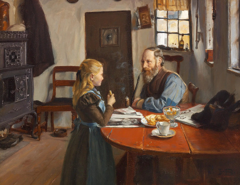 Visita ao avô. - H. A. Brendekilde