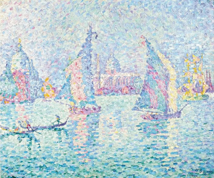 Vele na Névoa. Canal da Giudecca - Paul Signac