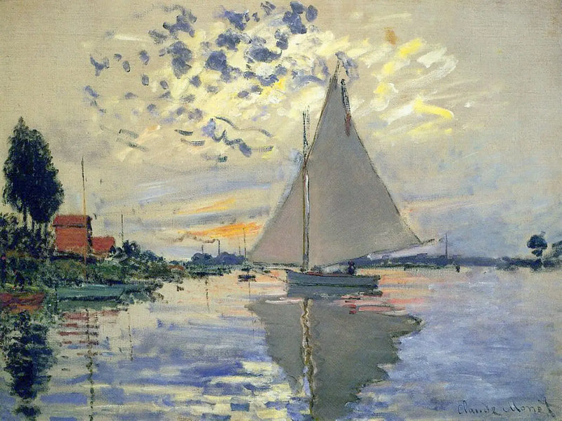 Veleiro em Petit-Gennevilliers - Claude Monet