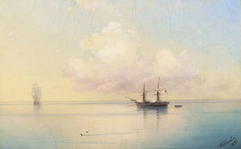 Veleiros em tempo calmo. - Ivan Aïvazovski