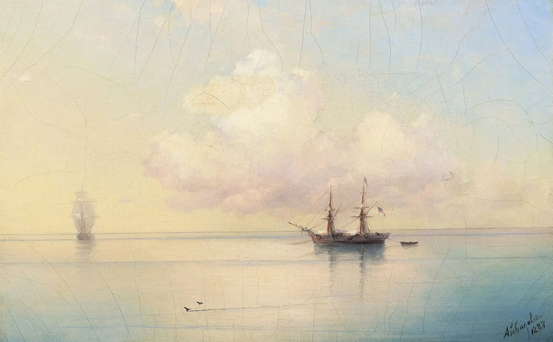 Veleiros em tempo calmo. - Ivan Aïvazovski