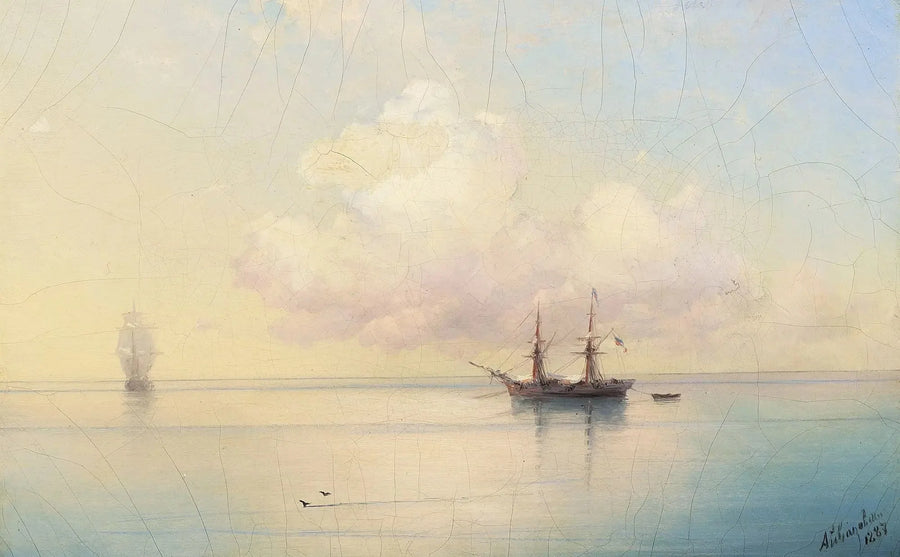 Veleiros em tempo calmo. - Ivan Aïvazovski