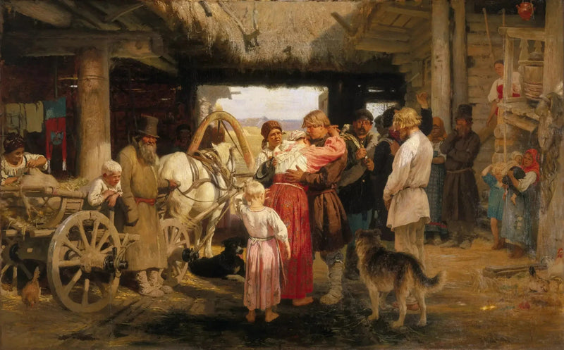 Ver partir o recruta - Ilya Repin