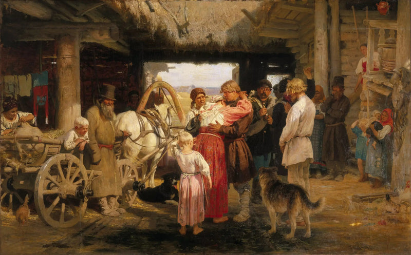 Ver partir o recruta - Ilya Repin