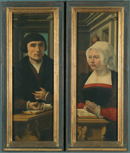 Persianas laterais do Triptyque de Norfolk: retratos dos doadores - Jan Gossaert