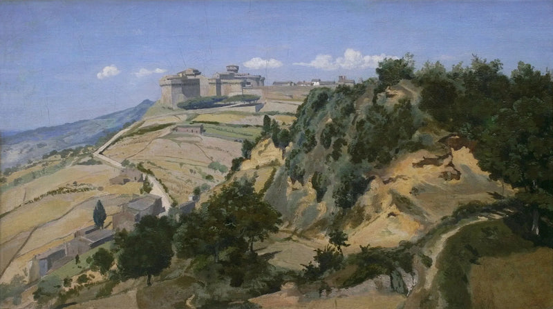 Volterra, a cidadela - Jean-Baptiste Camille Corot