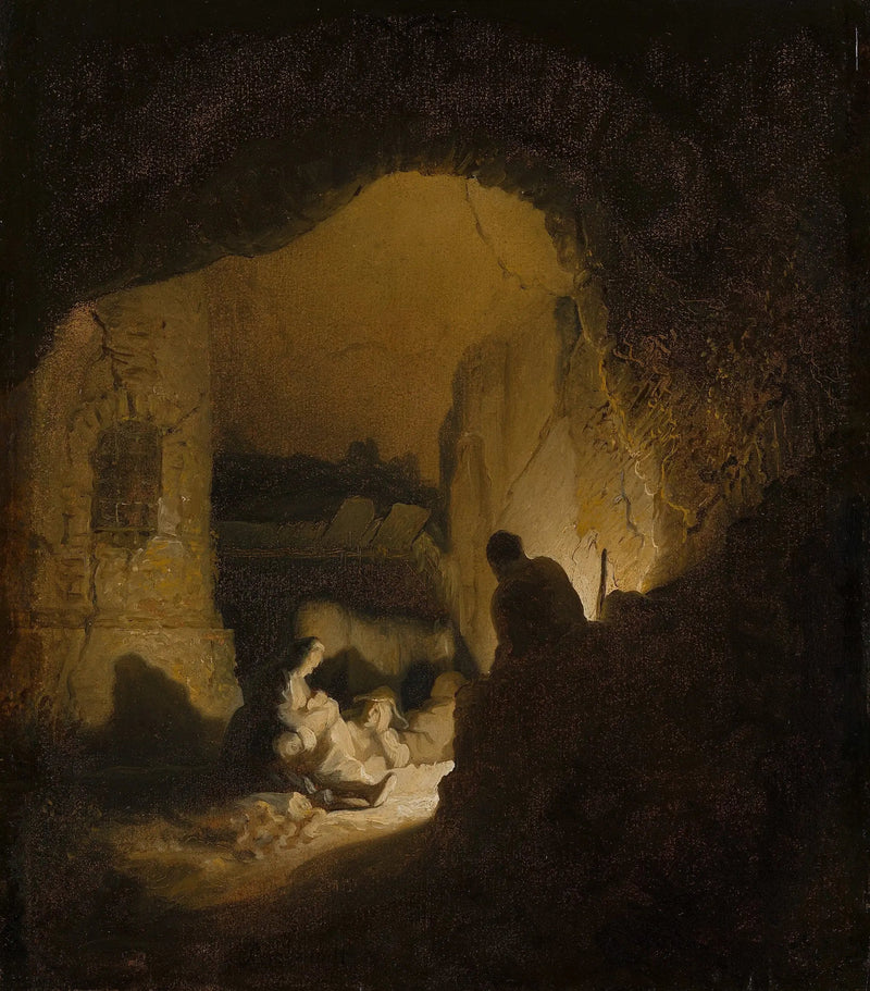 Viajantes em descanso (Descanso durante a fuga para o Egito) - Rembrandt