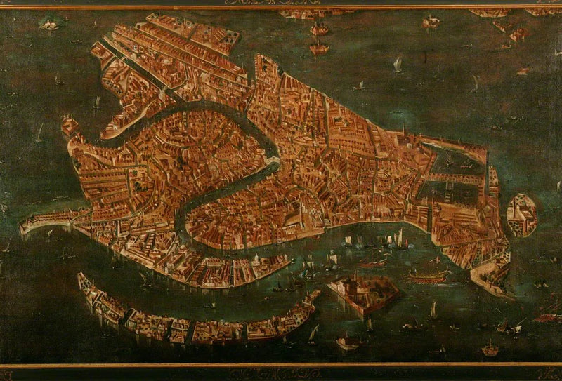 Vista aérea de Veneza - Francesco Guardi