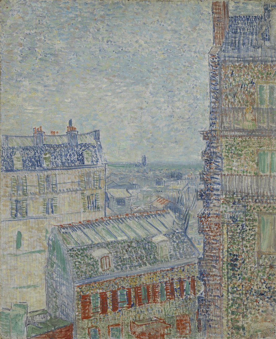 Vista dos telhados de Paris - Vincent van Gogh