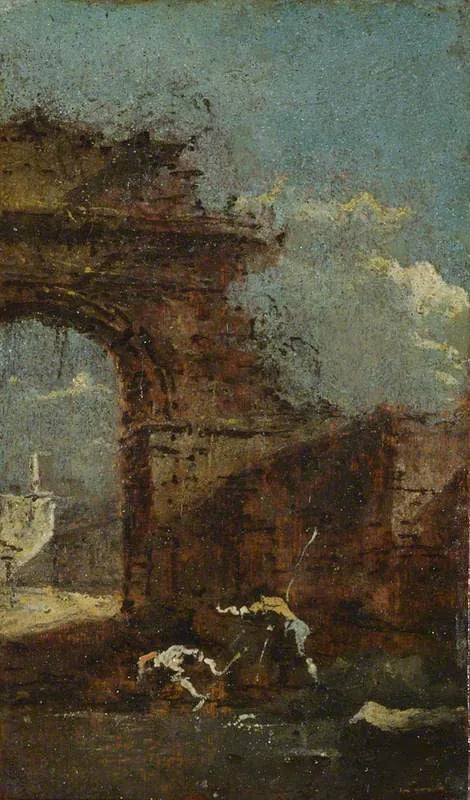 Vista Caprice com ruínas - Francesco Guardi