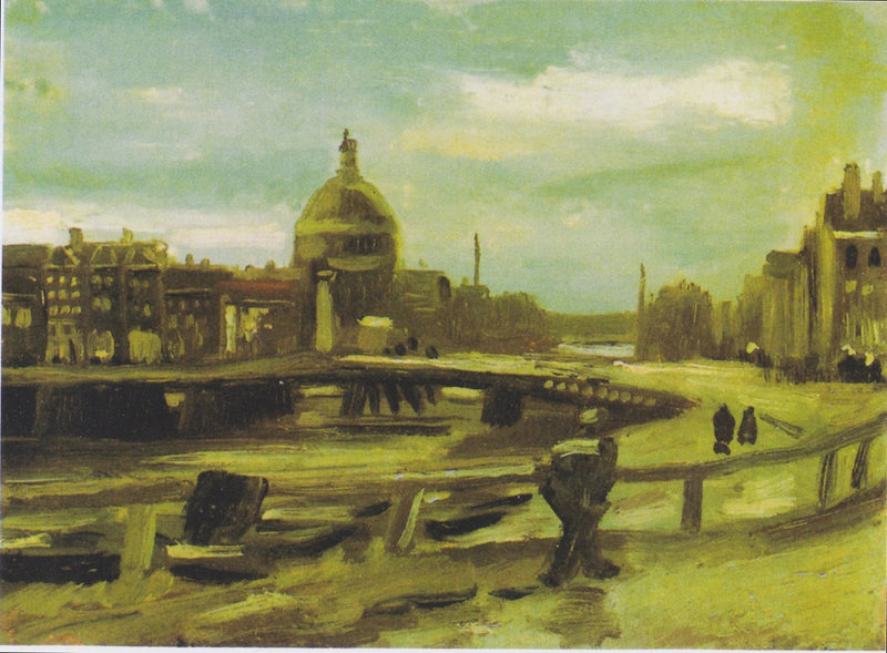 Vista de Amsterdã a partir da estação central - Vincent van Gogh