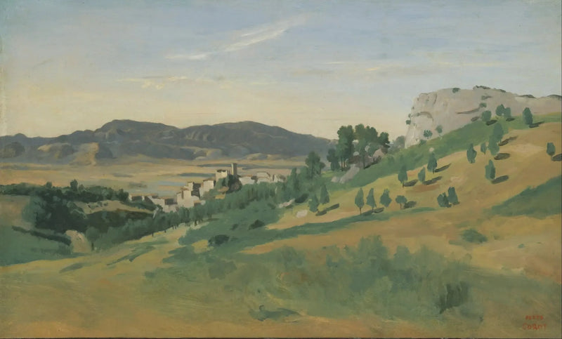 Vista de Olevano - Jean-Baptiste Camille Corot