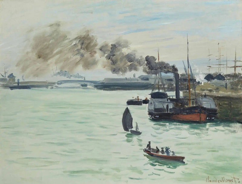 Vista de um porto - Claude Monet