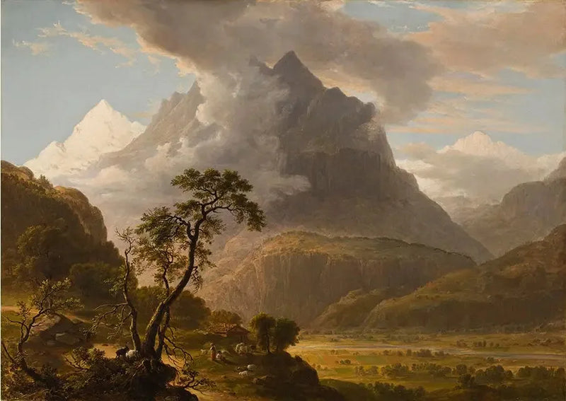 Vista do Vale de Oberhasle, Suíça - Asher Brown Durand