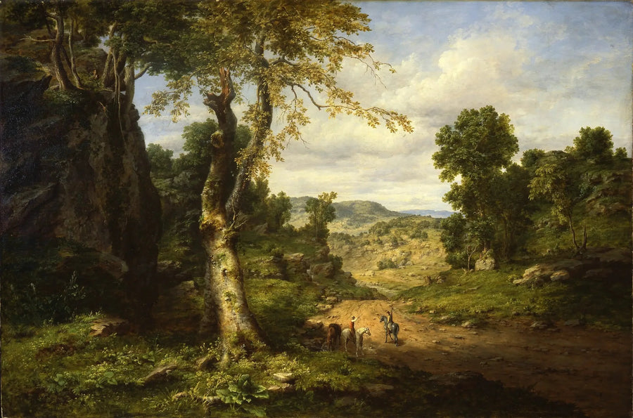 Vista no condado de Berkshire, Massachusetts, dissipando-se após uma tempestade de setembro - George Inness