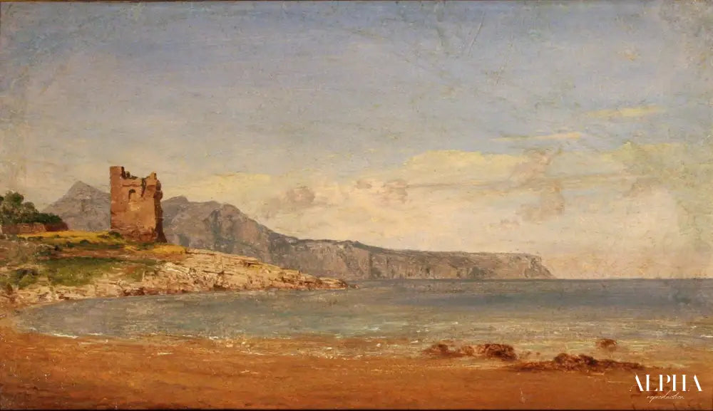 Vue de Capri - Jasper Francis Cropsey - Reproductions de tableaux et peintures haut de gamme