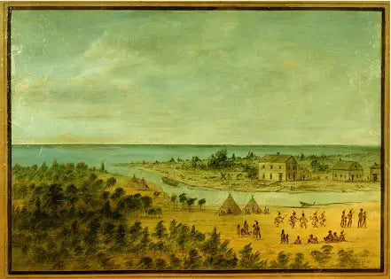 Vista de Chicago em 1837 - George Catlin