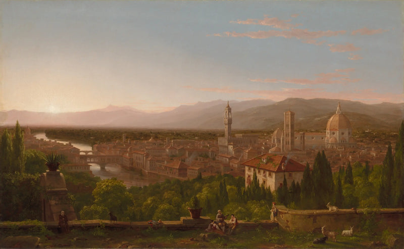 Vista de Florença a partir de San Miniato - Thomas Cole