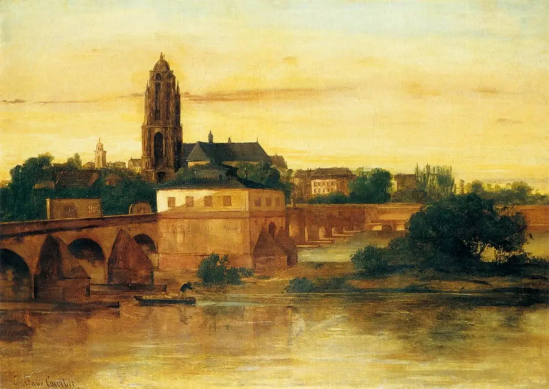 Vista de Frankfurt am Main - Gustave Courbet