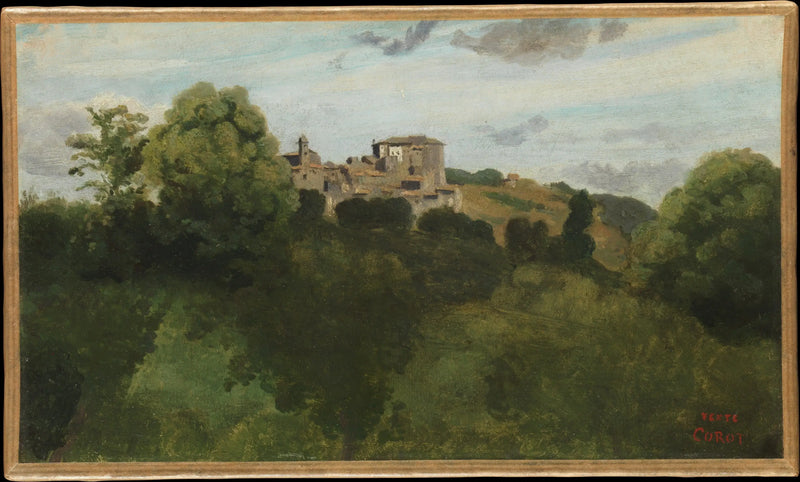 Vista de Genzano - Jean-Baptiste Camille Corot