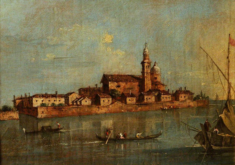 Vista da ilha de San Andrea della Certosa, Veneza - Francesco Guardi