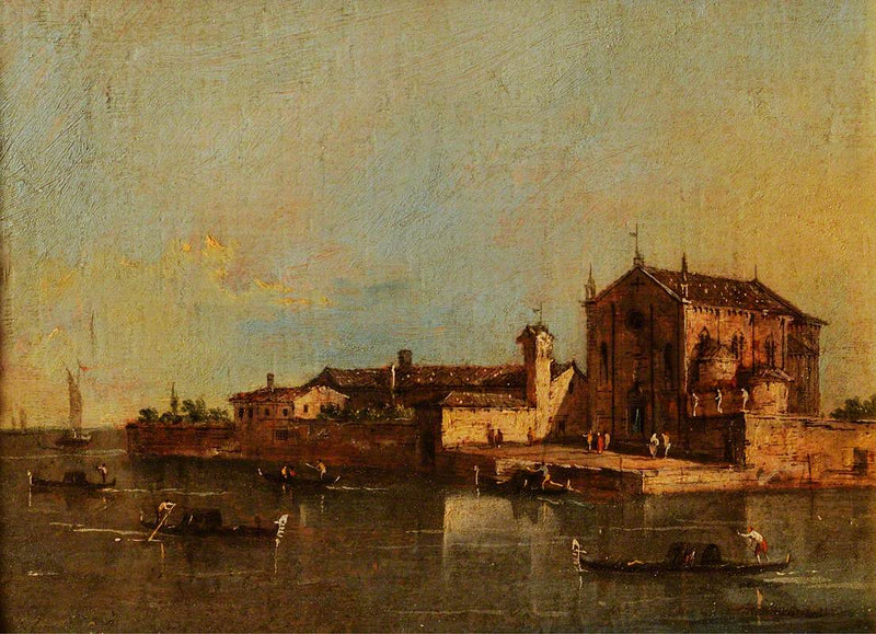 Vista da ilha de San Cristoforo, Veneza - Francesco Guardi