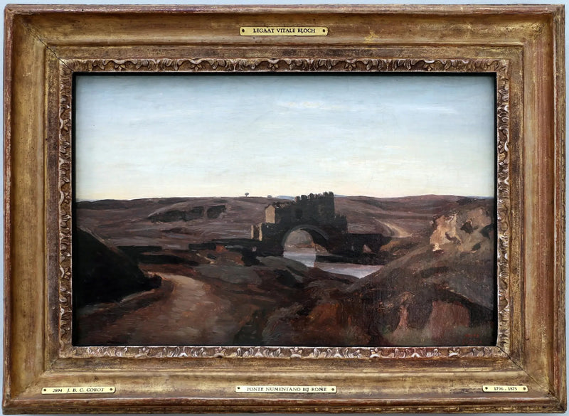 Vista do campo perto de Roma - Jean-Baptiste Camille Corot