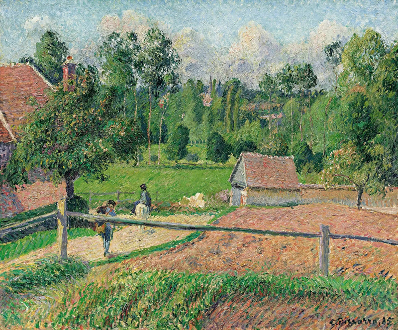 Vista da janela do artista, Eragny - Camille Pissarro