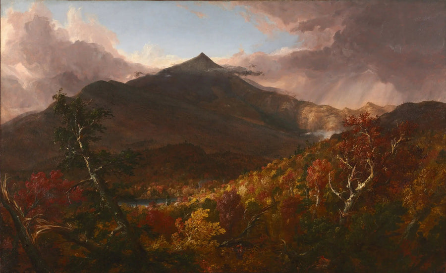 Vista da montanha Schroon, condado de Essex, Nova York, após uma tempestade - Thomas Cole
