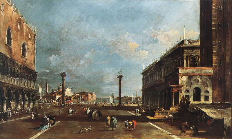 Vista da Piazzetta San Marco em direção ao San Giorgio Maggiore - Francesco Guardi