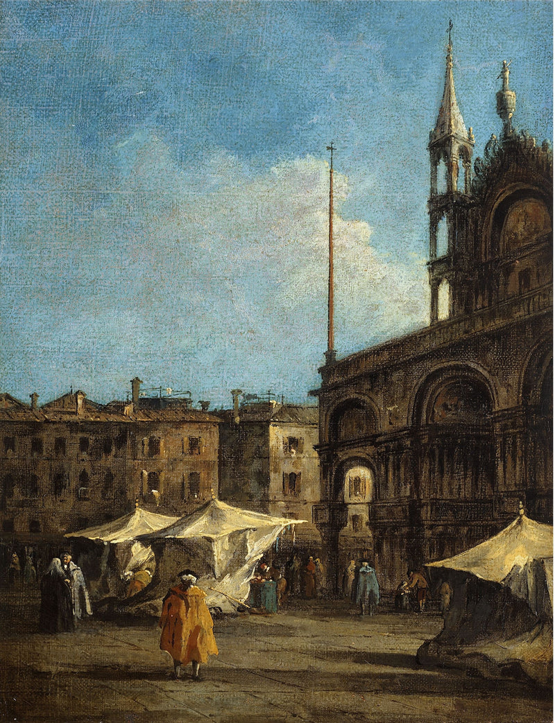 Vista da Praça de São Marcos, em Veneza - Francesco Guardi