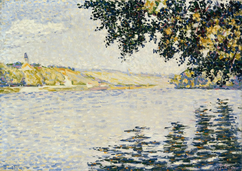 Vista do Sena em Herblay - Paul Signac
