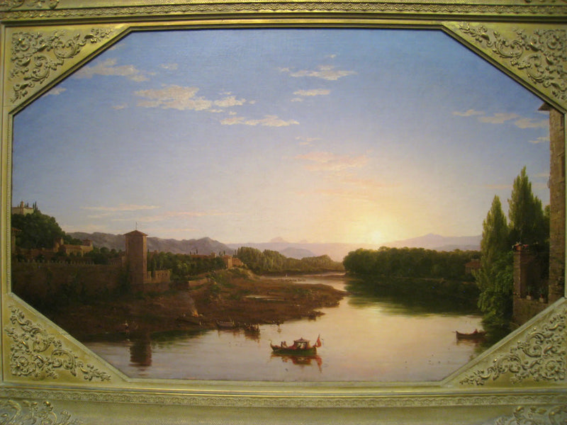 Vista do Arno, perto de Florença - Thomas Cole
