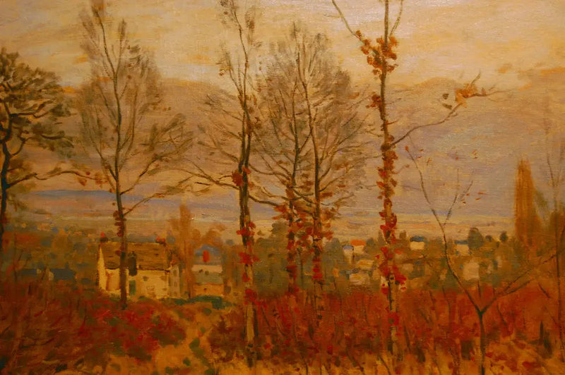 Vista de Louveciennes no outono - Alfred Sisley