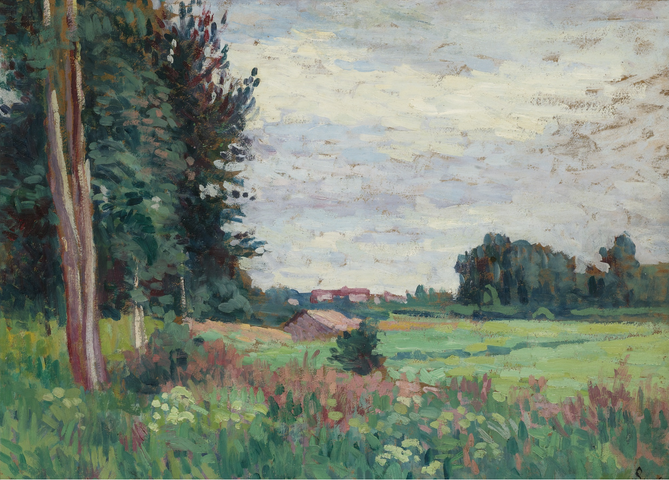 Vista de Méréville - Maximilien Luce