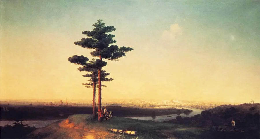 Vista de Moscou desde a colina dos Pardais - Ivan Aivazovsky
