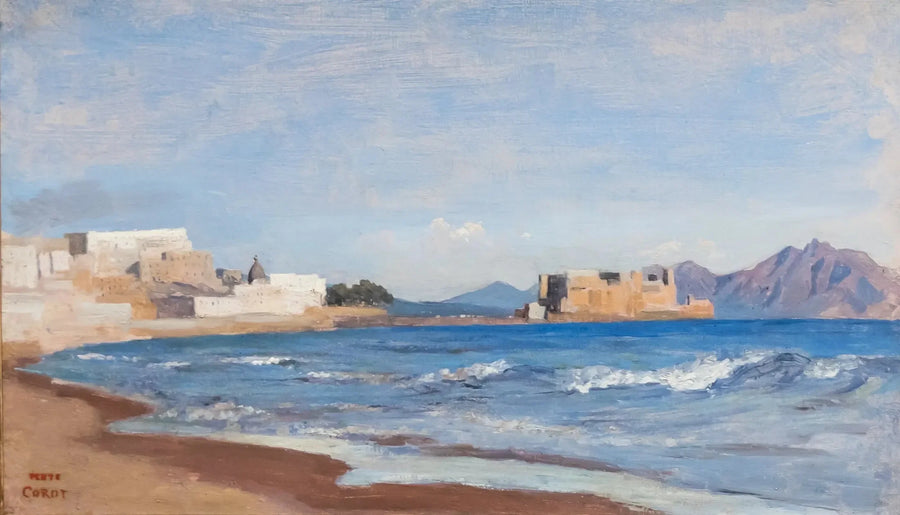 Vista de Nápoles - Jean-Baptiste Camille Corot