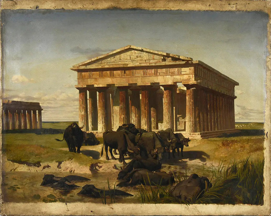 Vista de Paestum - Jean-Léon Gérôme