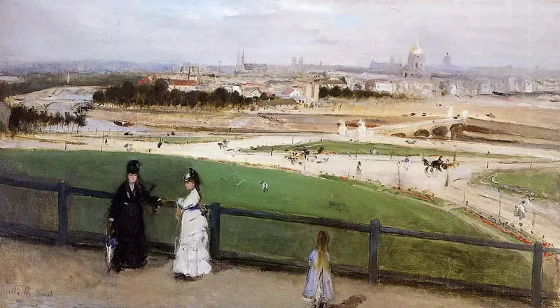 Vista de Paris das alturas do Trocadéro - Berthe Morisot