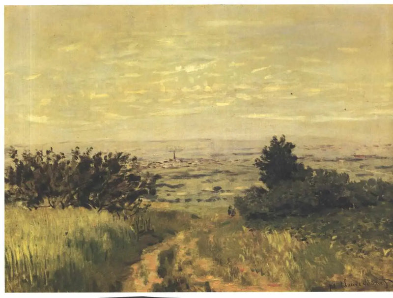 Vista da planície em Argenteuil, colinas de Sannois - Claude Monet