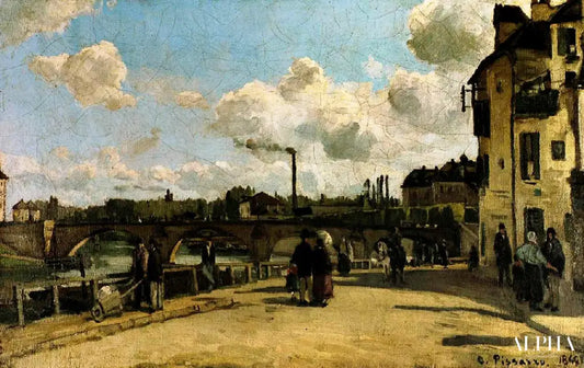 vue de Pontoise - Camille Pissarro - Reproductions de tableaux et peintures haut de gamme